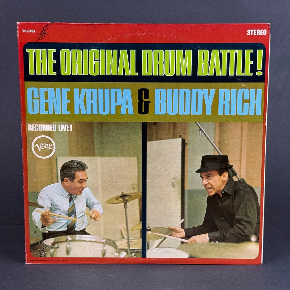 Gene Krupa Buddy Rich The Original Drum Battle Vinyl LP Verve NEAR MINT